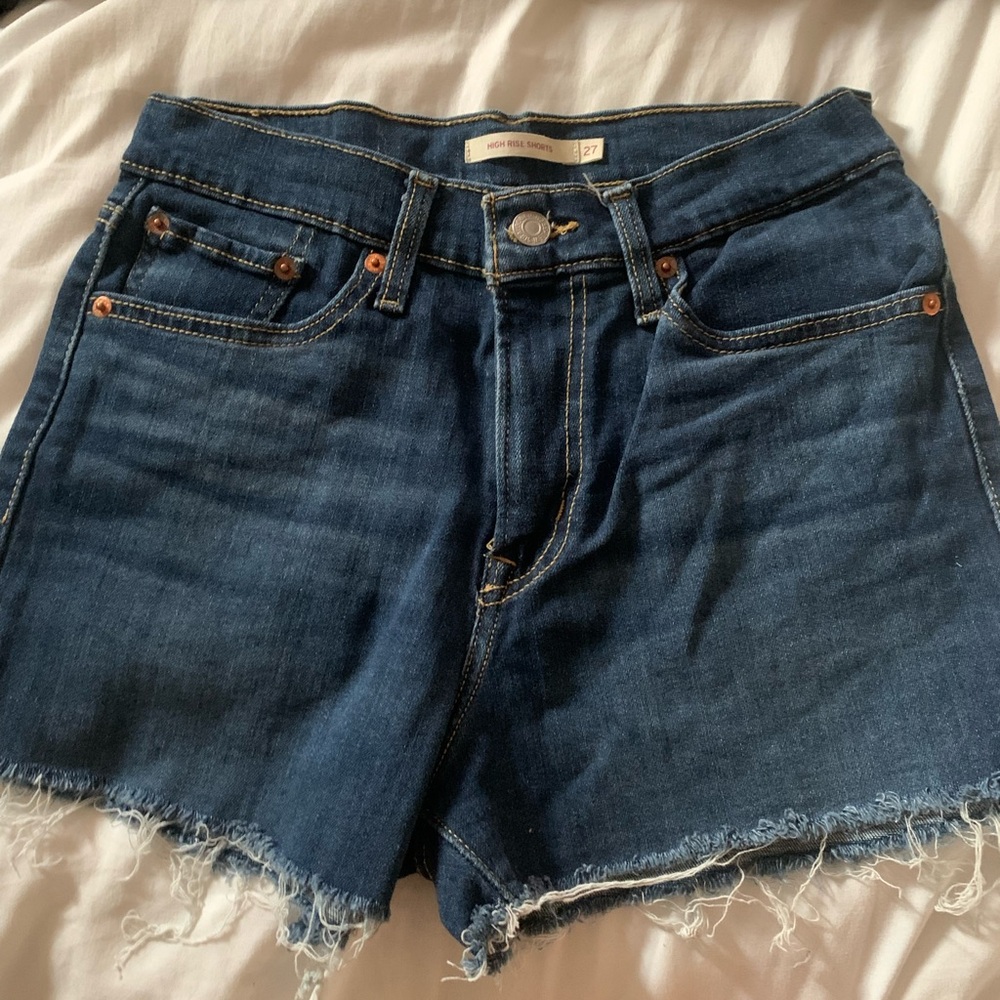 Levi's Dark Blue Jean Shorts